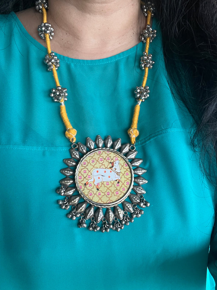 Statement Tribal Handpainted Necklace