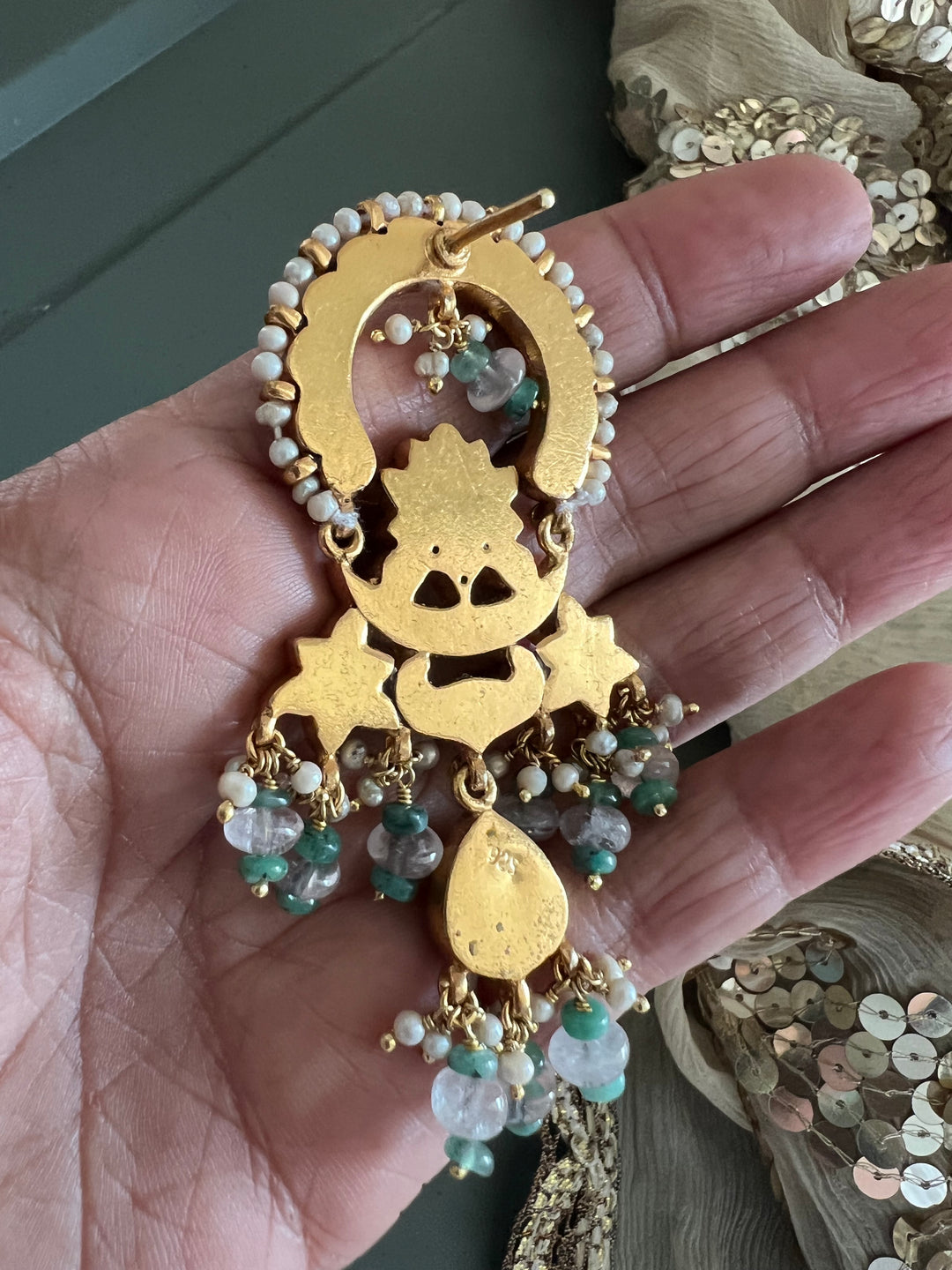 Handmade Vintage Victorian 925 Silver Earrings