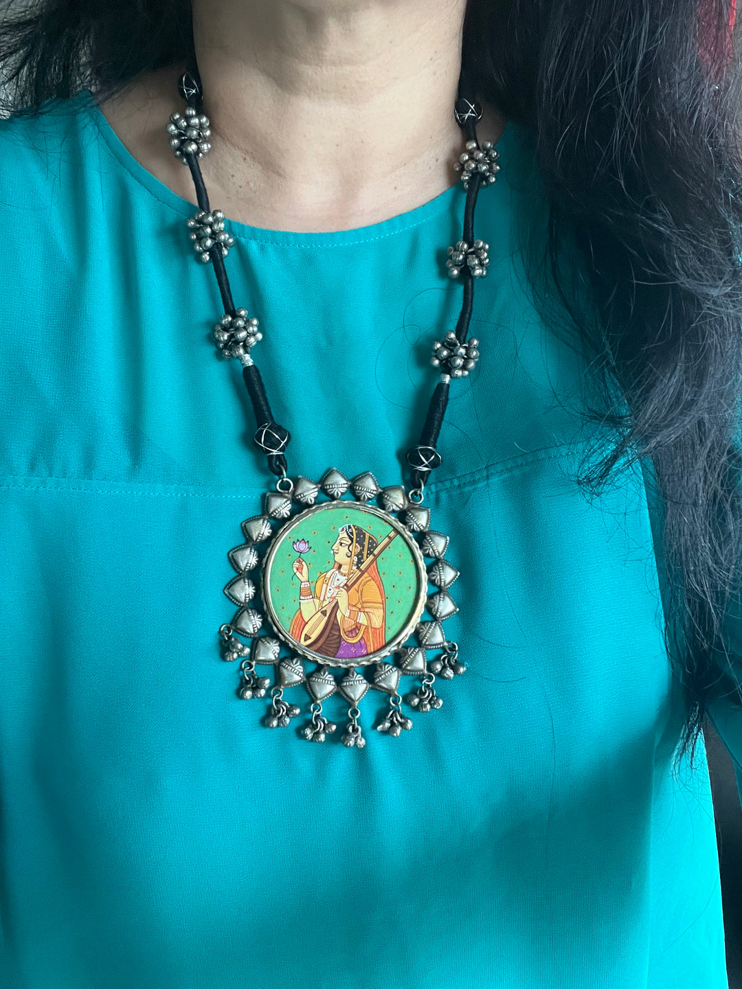 Statement Tribal Handpainted Necklace