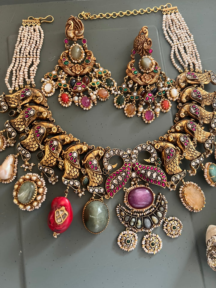 Victorian 925 Silver Necklace Set – Royal One Piece Only