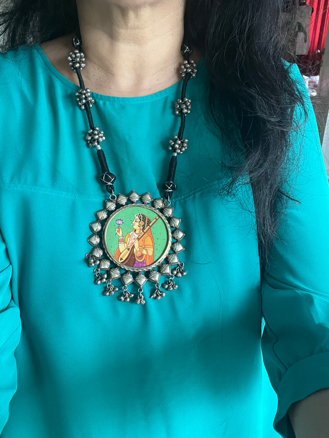 Statement Tribal Handpainted Necklace