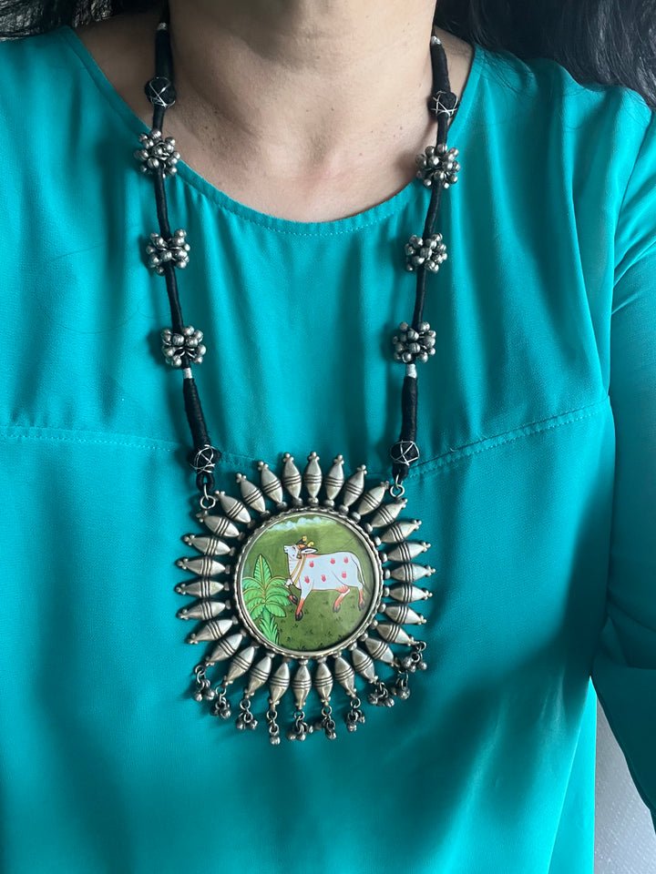 Statement Tribal Handpainted Necklace