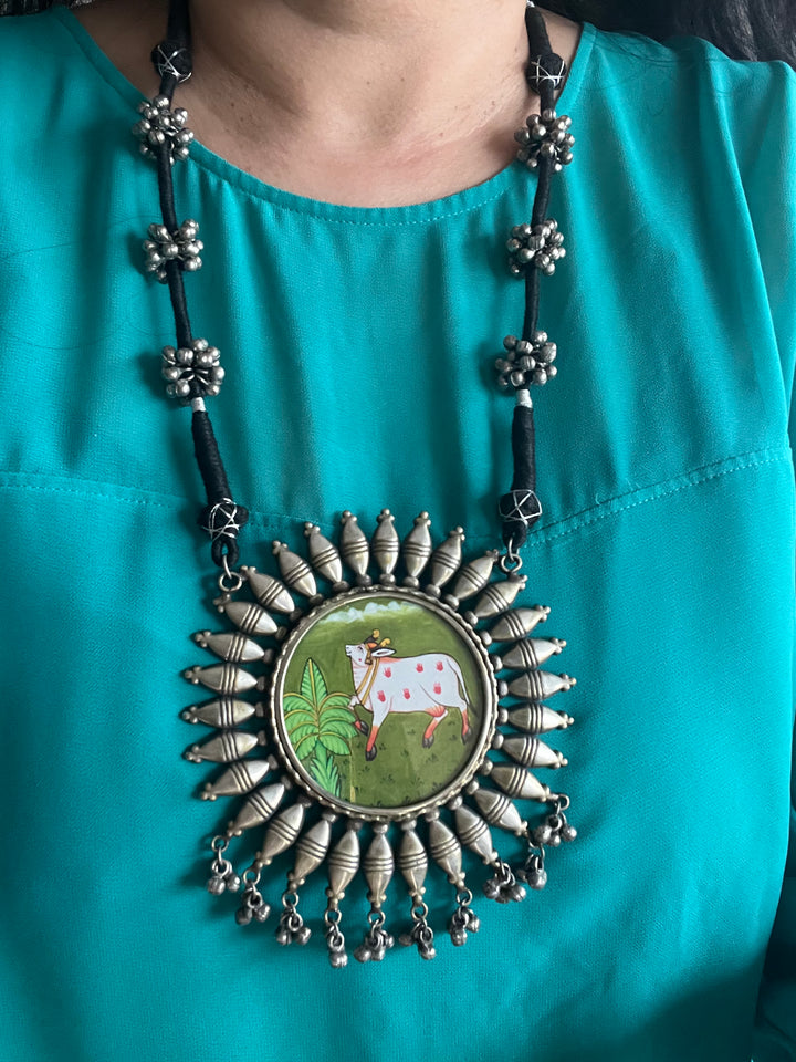 Statement Tribal Handpainted Necklace