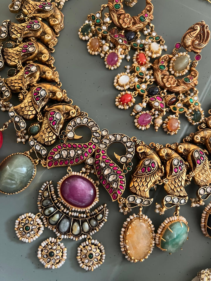 Victorian 925 Silver Necklace Set – Royal One Piece Only