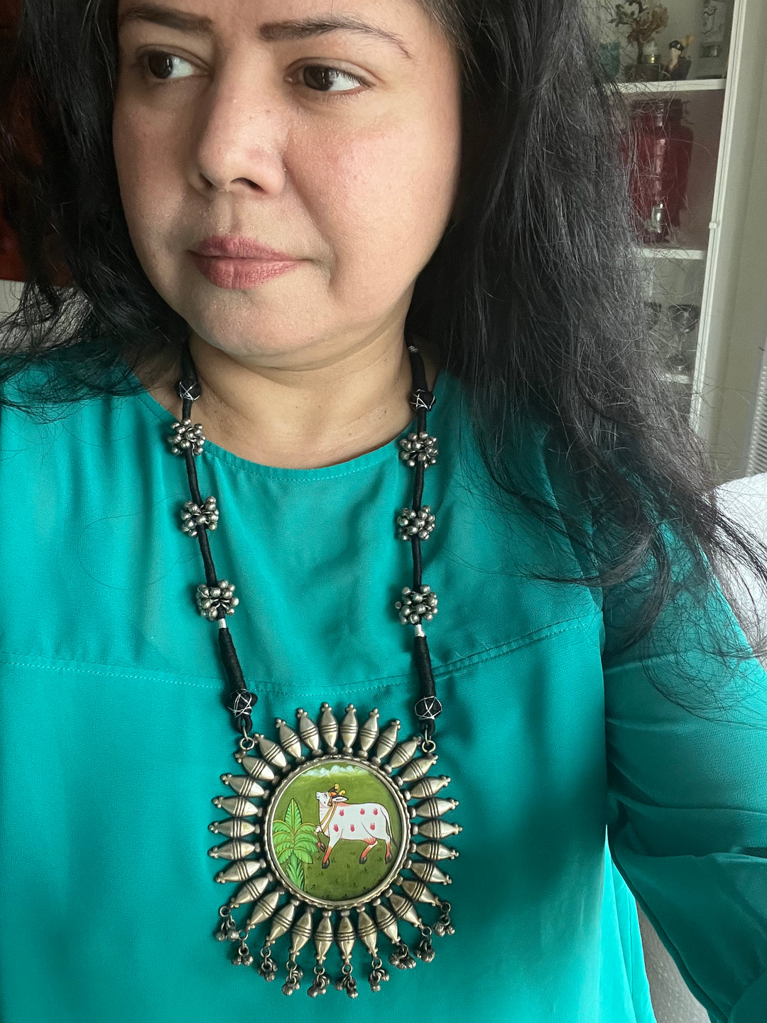 Statement Tribal Handpainted Necklace
