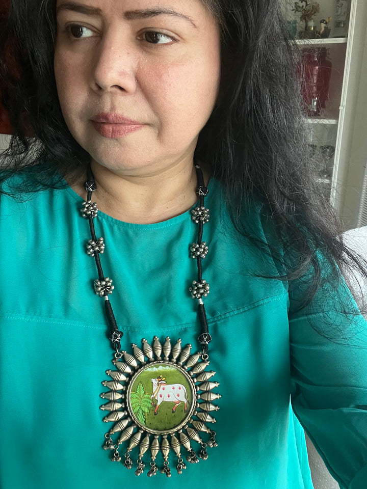 Statement Tribal Handpainted Necklace