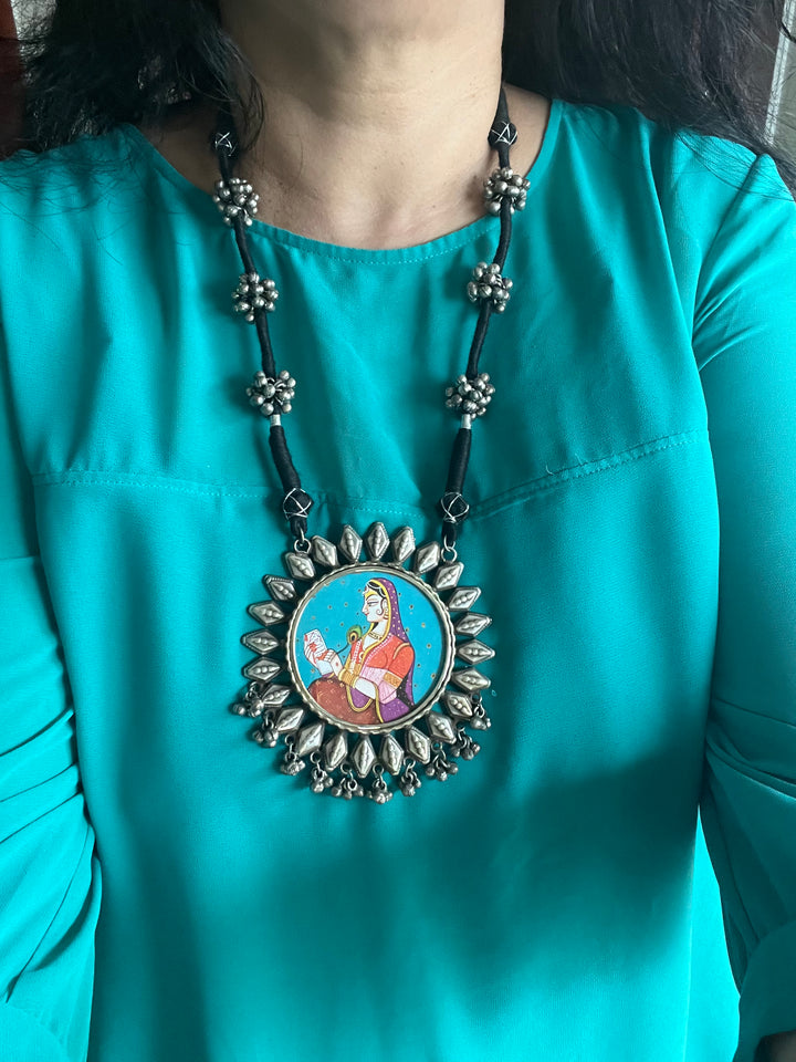 Statement Tribal Handpainted Necklace