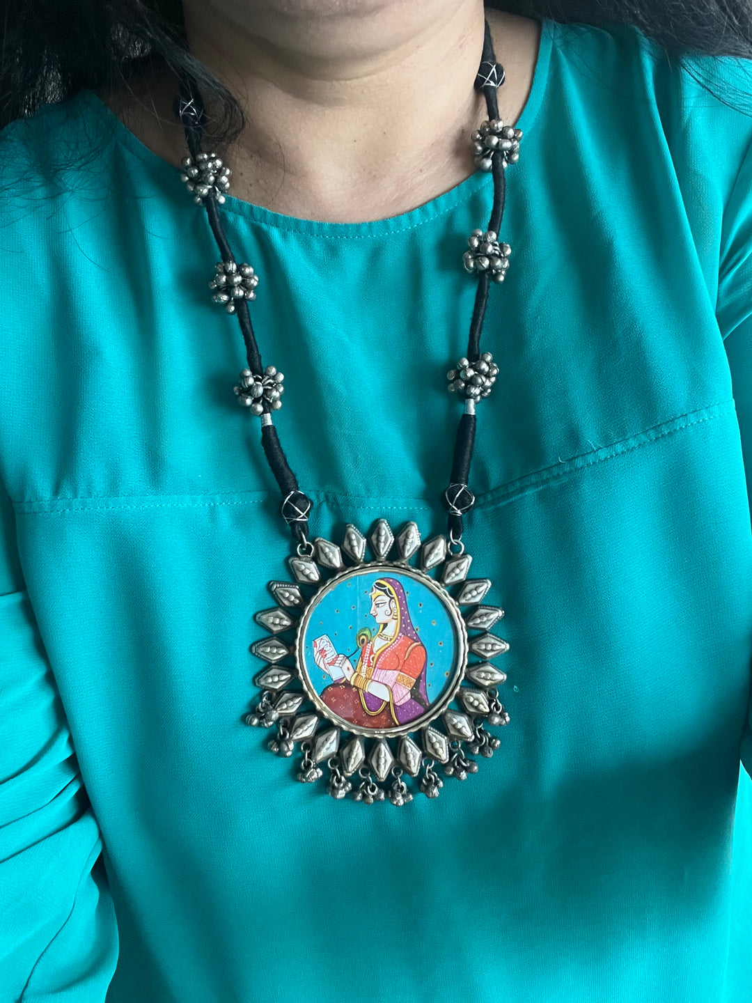 Statement Tribal Handpainted Necklace