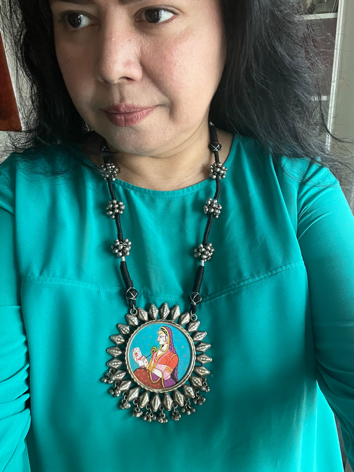 Statement Tribal Handpainted Necklace