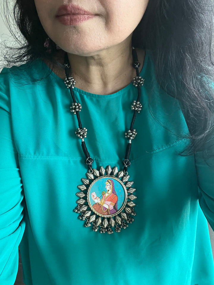 Statement Tribal Handpainted Necklace