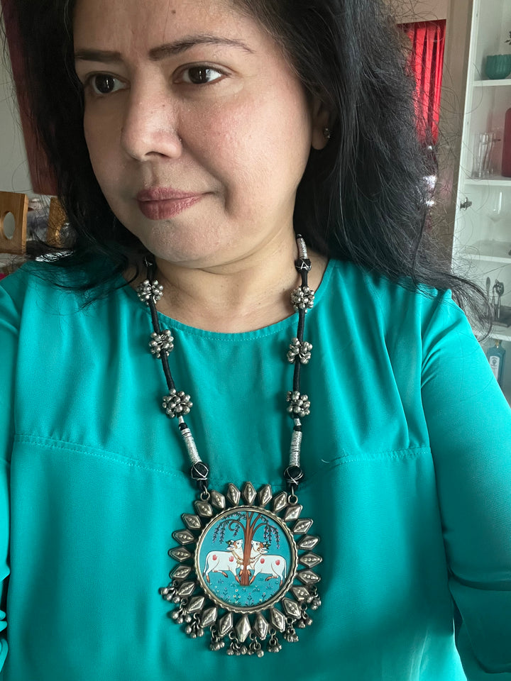 Statement Tribal Handpainted Necklace