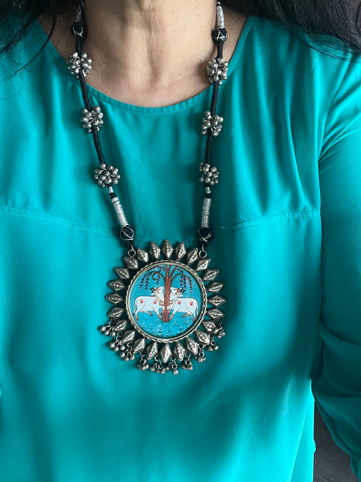 Statement Tribal Handpainted Necklace