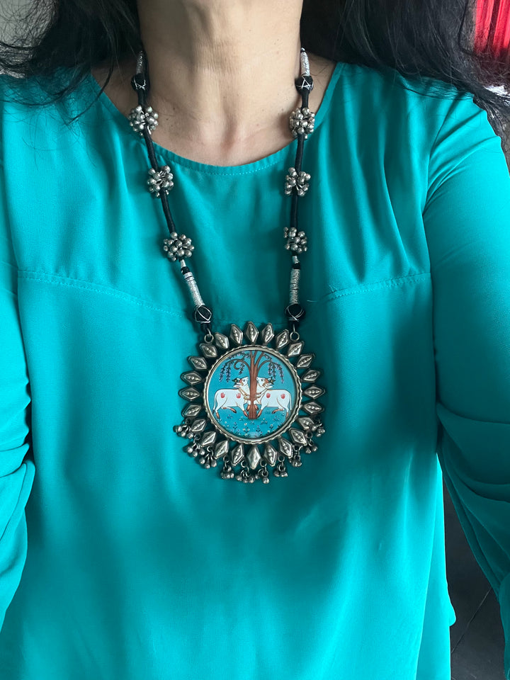 Statement Tribal Handpainted Necklace