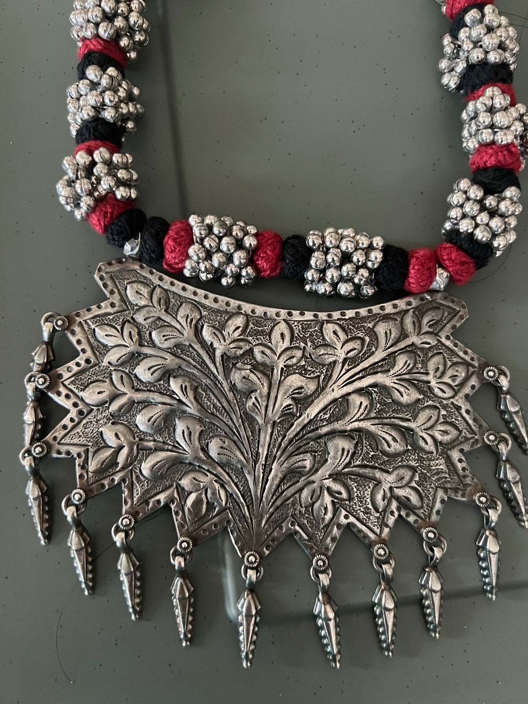 Statement Tribal Pendant Necklace