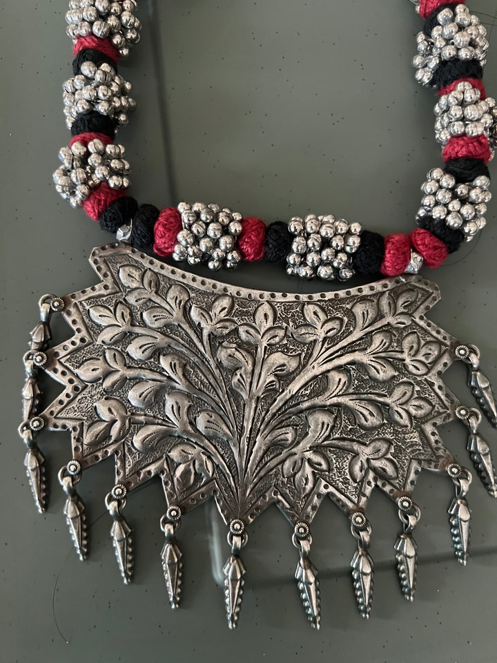 Statement Tribal Pendant Necklace