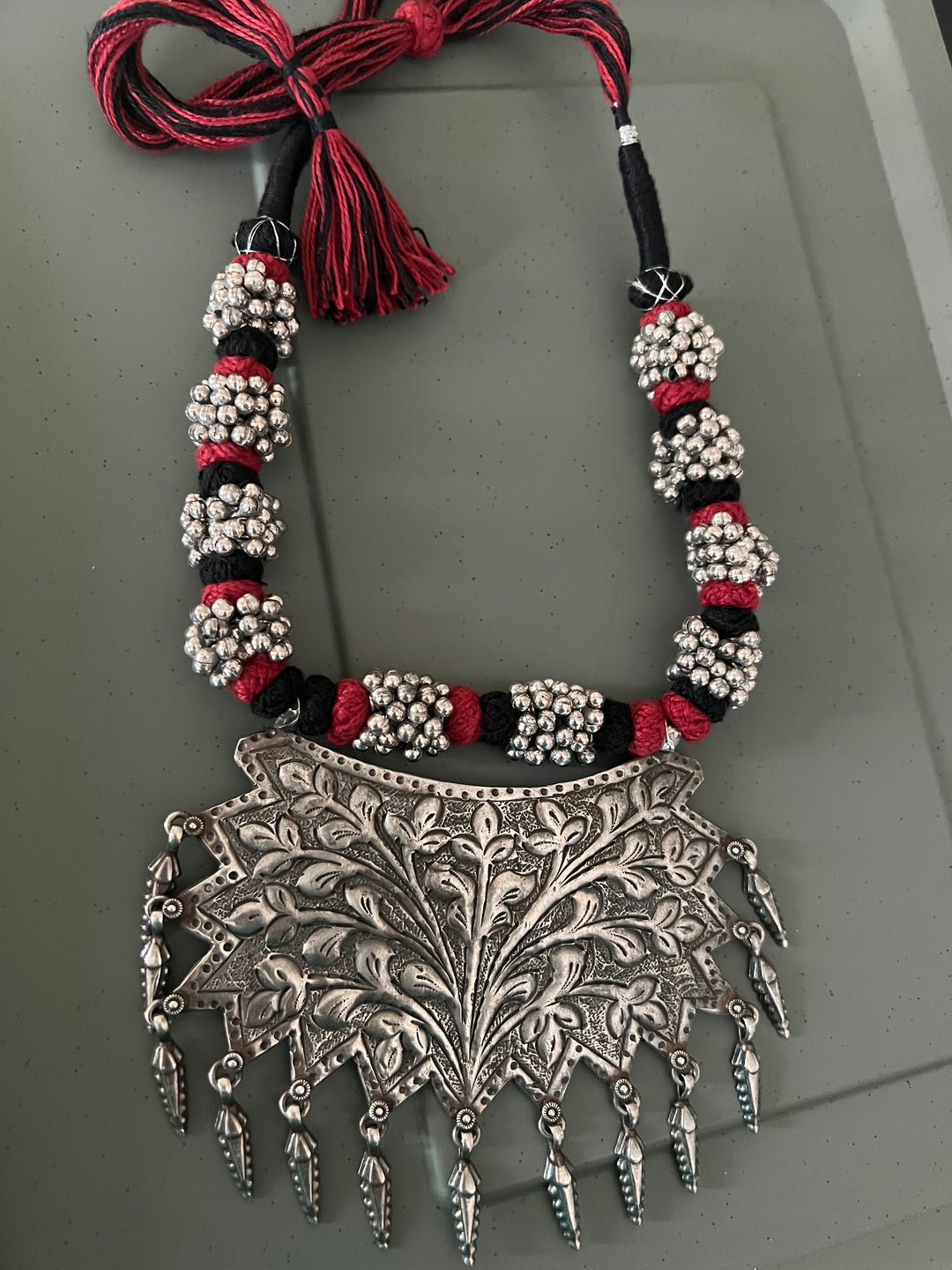 Statement Tribal Pendant Necklace