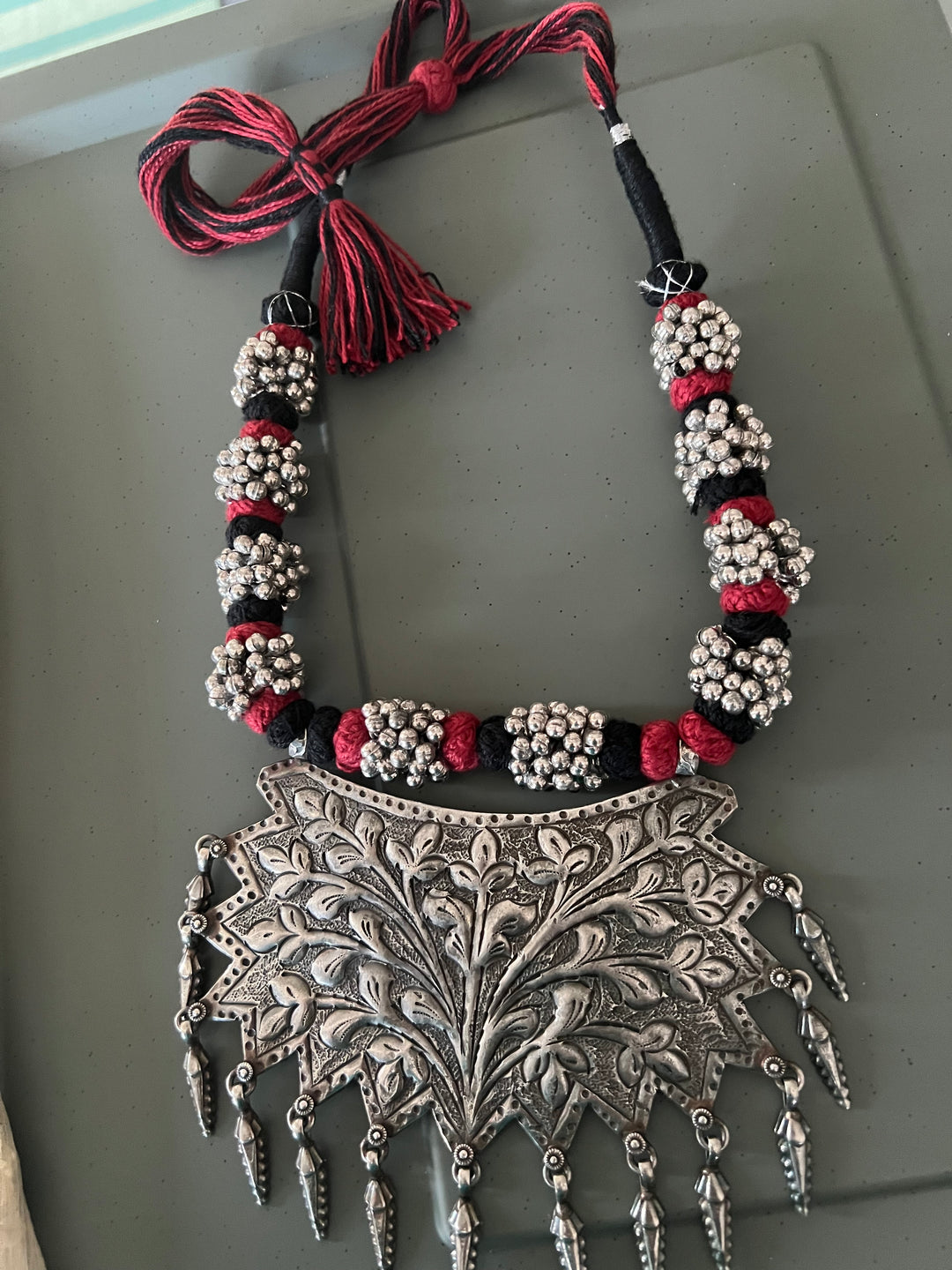 Statement Tribal Pendant Necklace