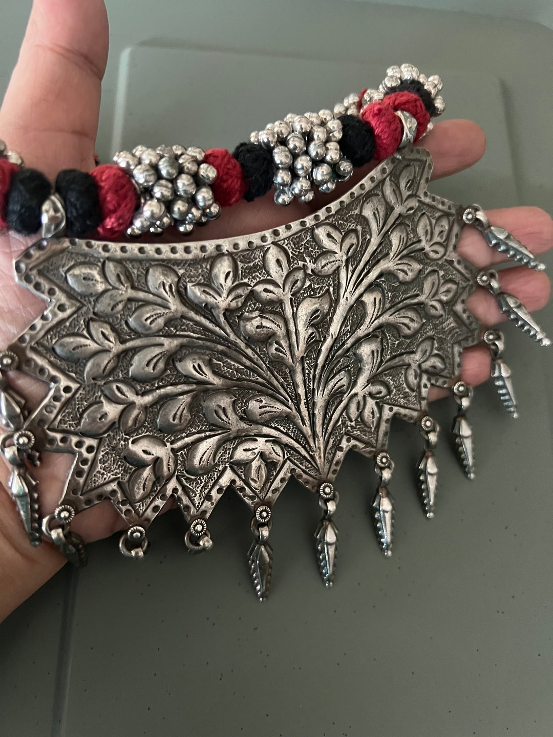 Statement Tribal Pendant Necklace