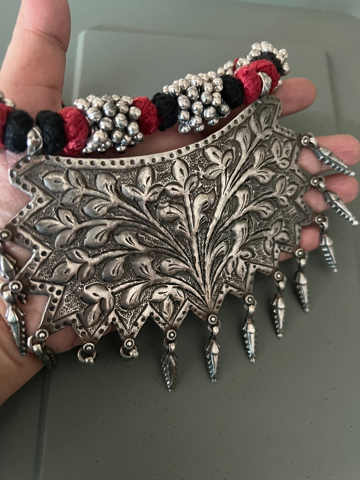 Statement Tribal Pendant Necklace