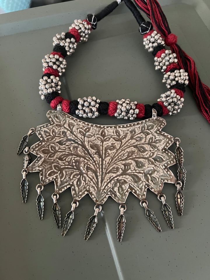 Statement Tribal Pendant Necklace