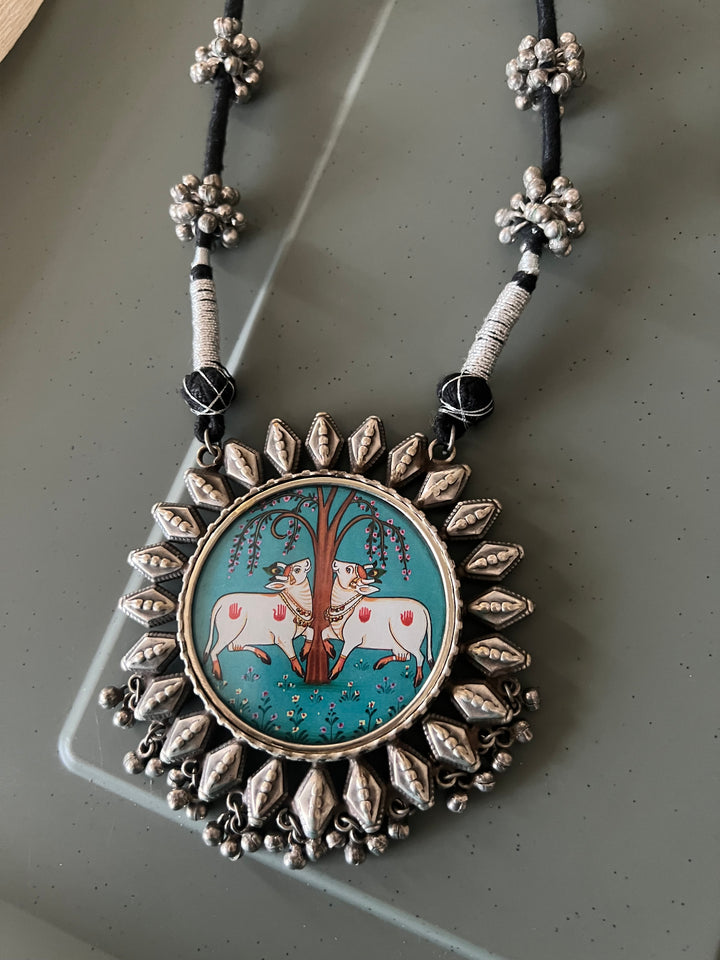 Statement Tribal Handpainted Necklace