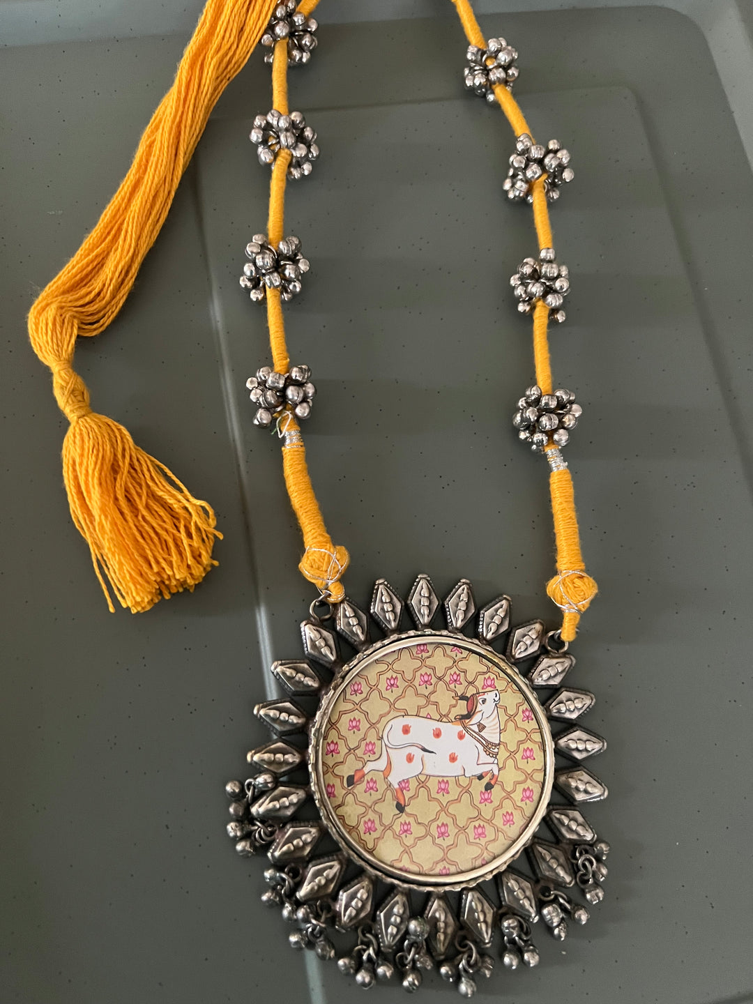 Statement Tribal Handpainted Necklace