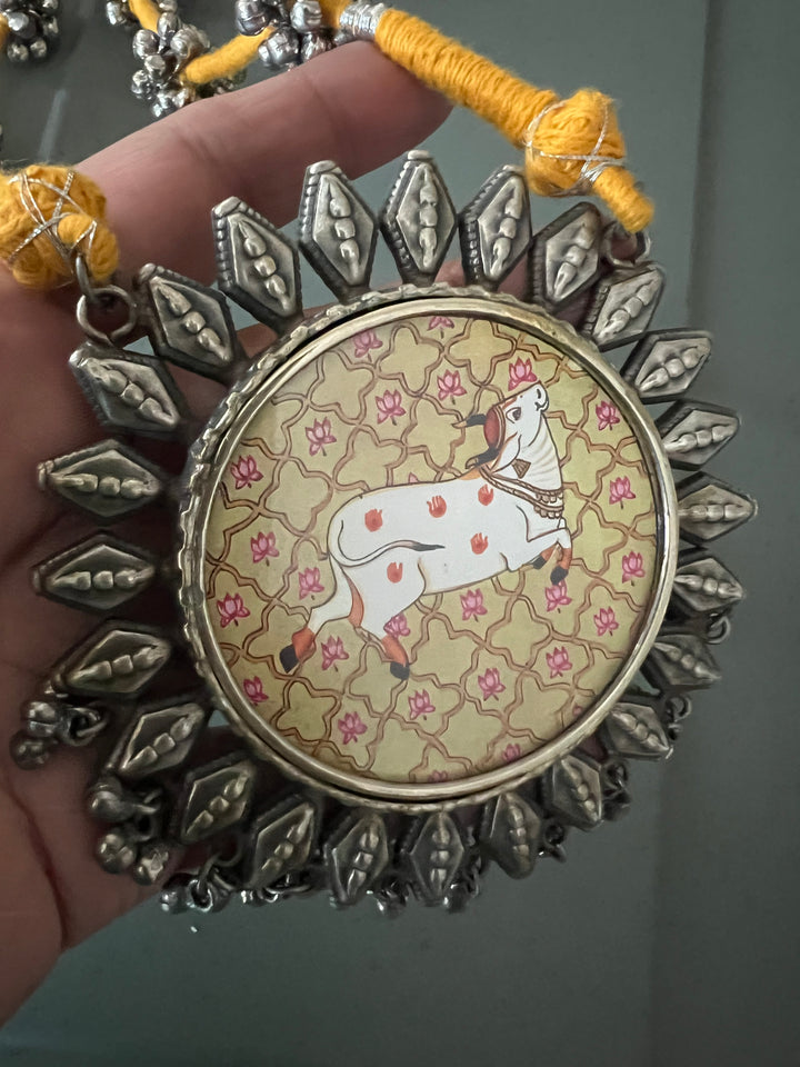 Statement Tribal Handpainted Necklace