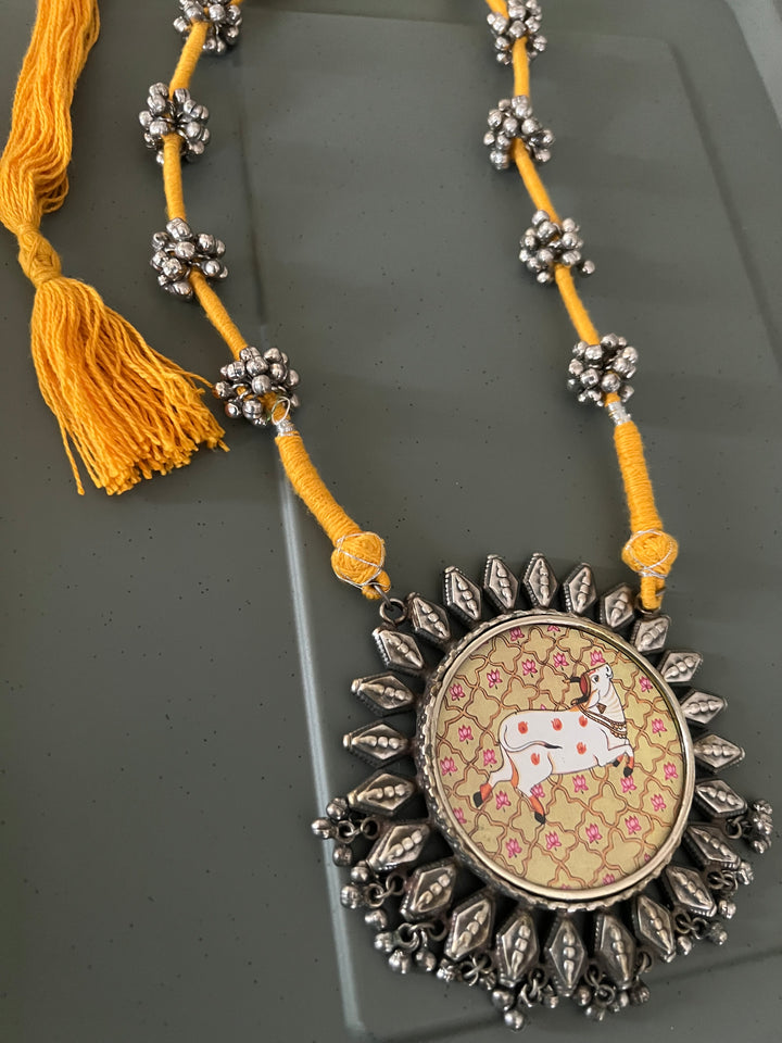 Statement Tribal Handpainted Necklace