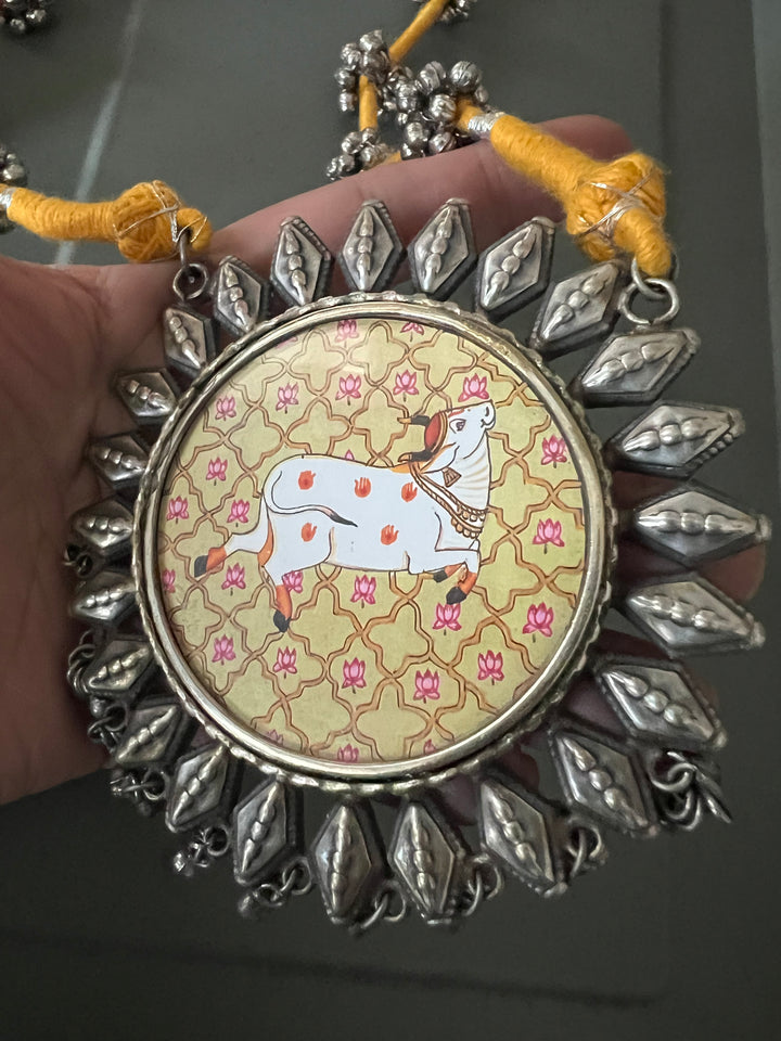 Statement Tribal Handpainted Necklace