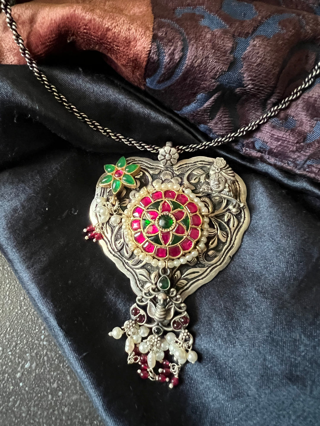 Pure 925 Silver Hasli Necklace