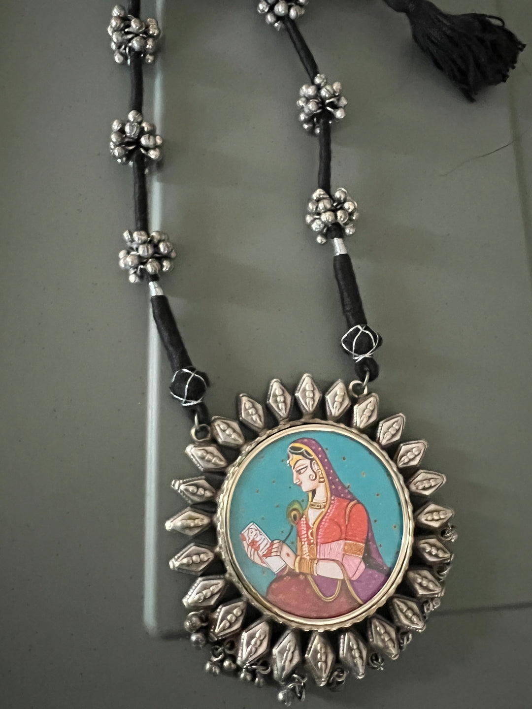 Statement Tribal Handpainted Necklace