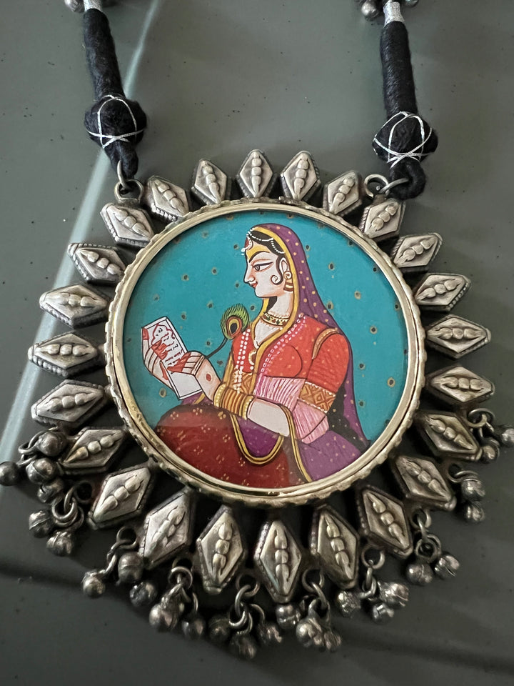 Statement Tribal Handpainted Necklace