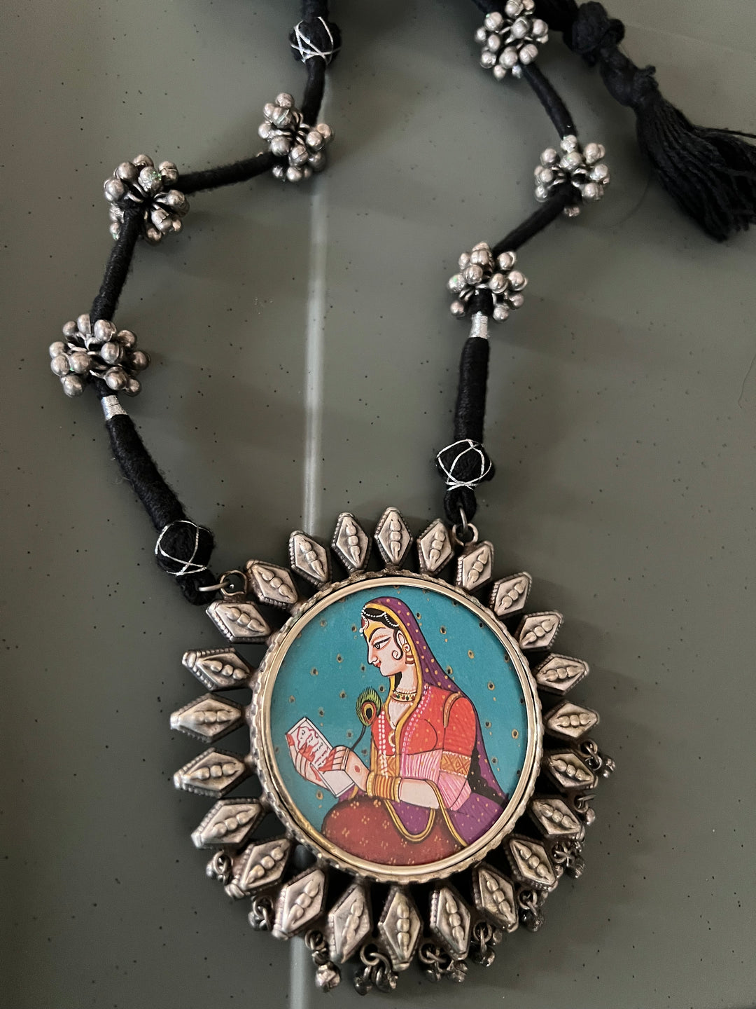 Statement Tribal Handpainted Necklace