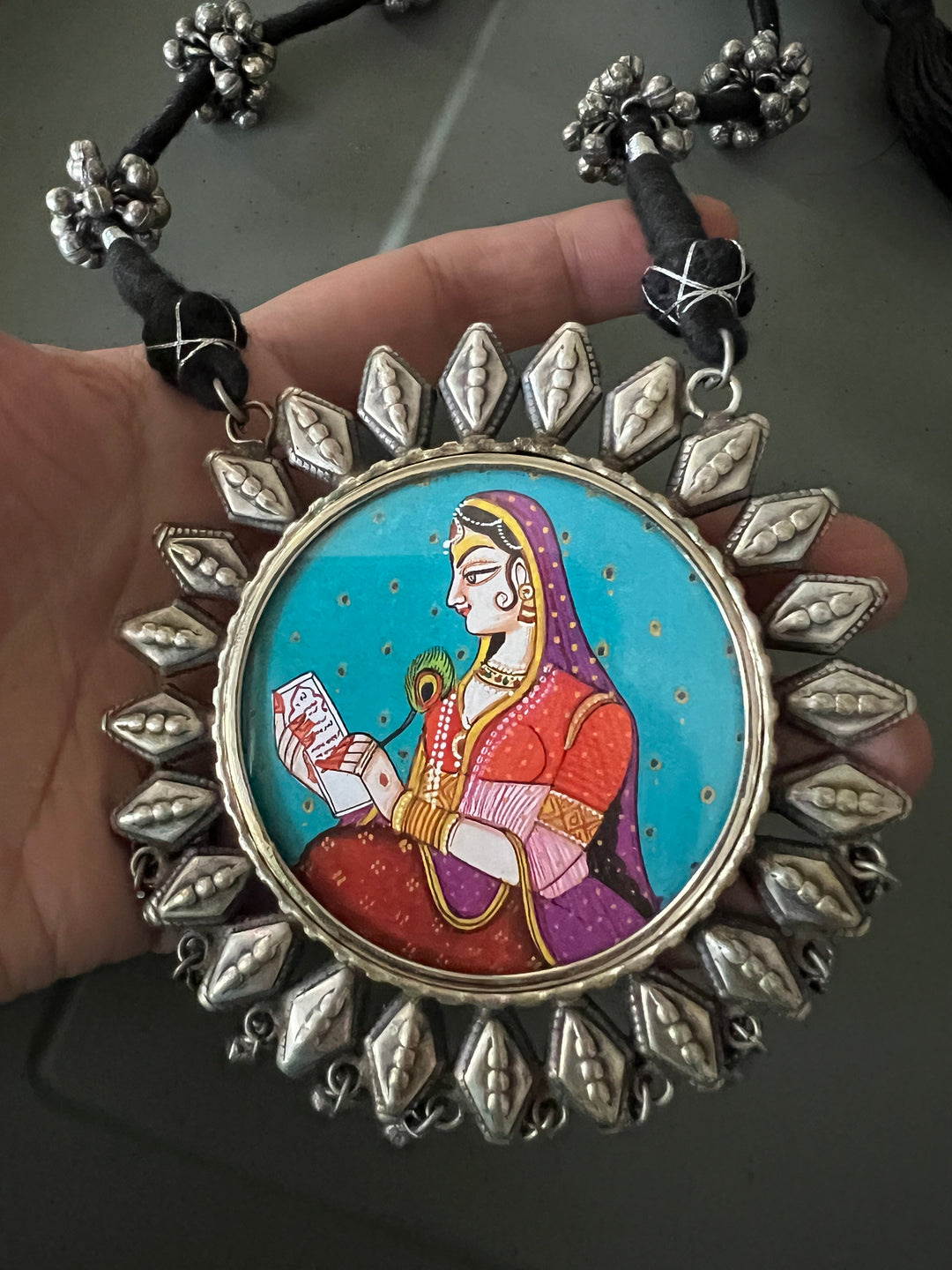 Statement Tribal Handpainted Necklace