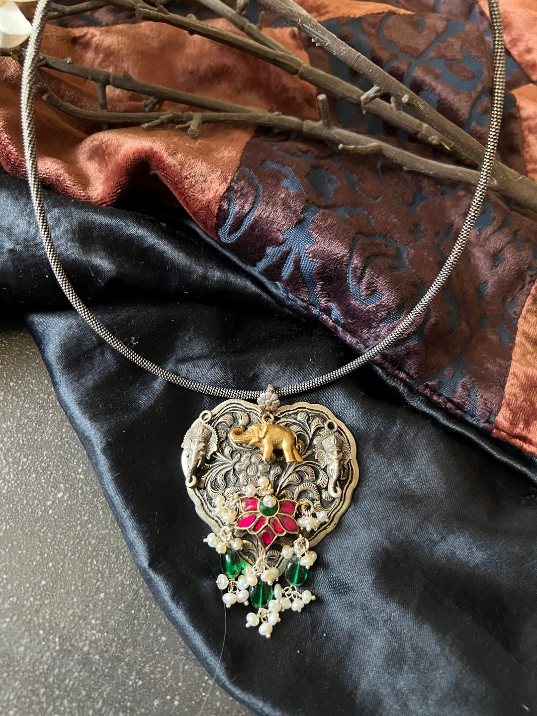 Pure 925 Silver Hasli Necklace