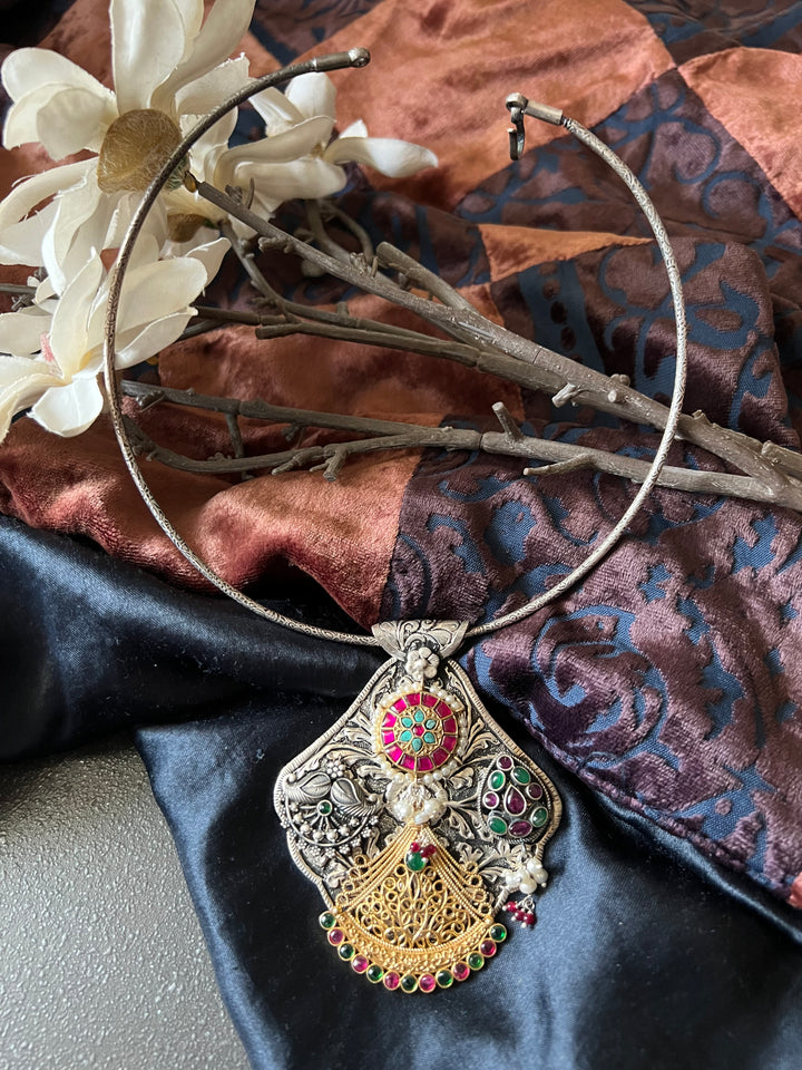 Pure 925 Silver Hasli Necklace