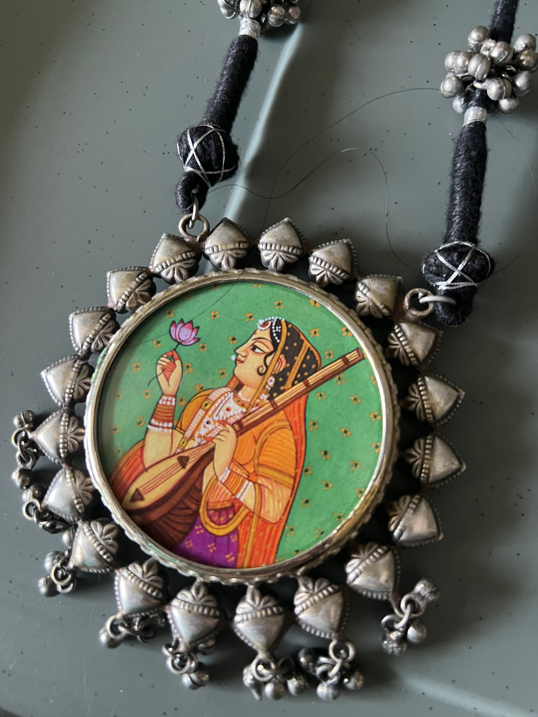 Statement Tribal Handpainted Necklace