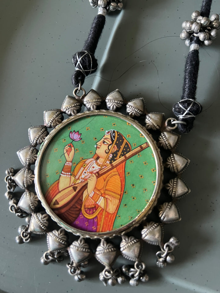 Statement Tribal Handpainted Necklace