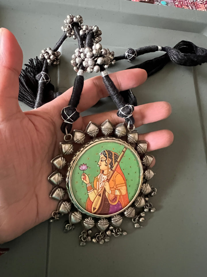 Statement Tribal Handpainted Necklace