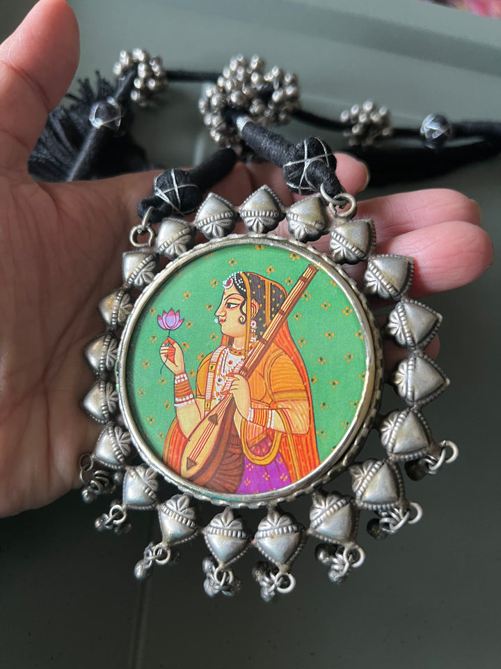 Statement Tribal Handpainted Necklace