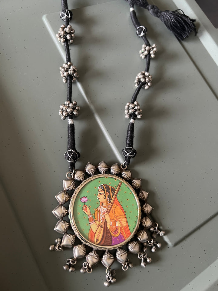 Statement Tribal Handpainted Necklace