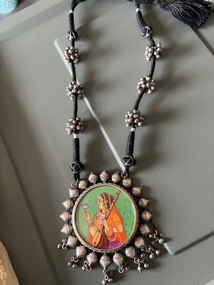 Statement Tribal Handpainted Necklace