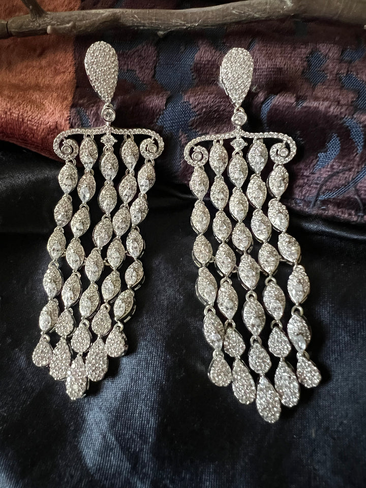 Victorian Faux Diamond Earrings