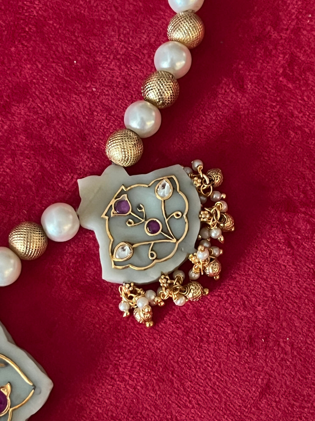 Tripple Pendant Hasli Necklace Set - Unmatched Quality and Style