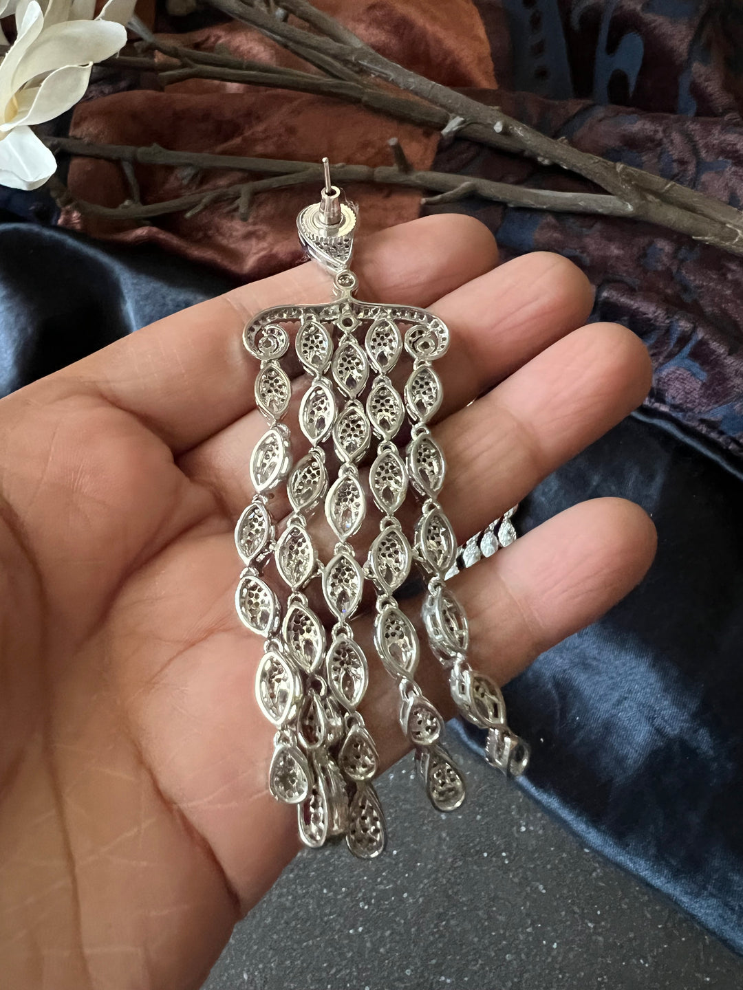 Victorian Faux Diamond Earrings