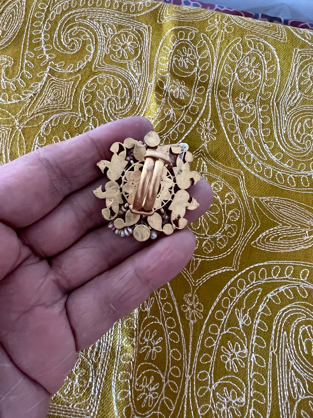 Jadau Kundan and Pearls Ring