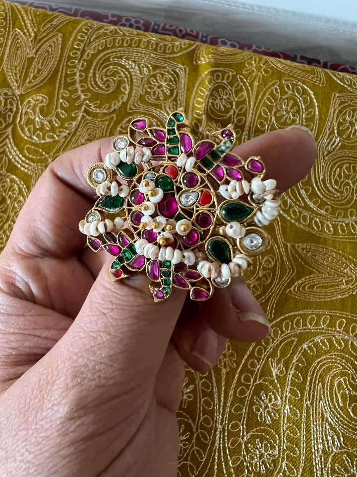 Jadau Kundan and Pearls Ring