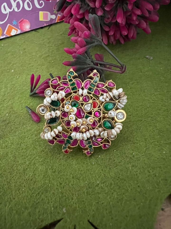 Jadau Kundan and Pearls Ring