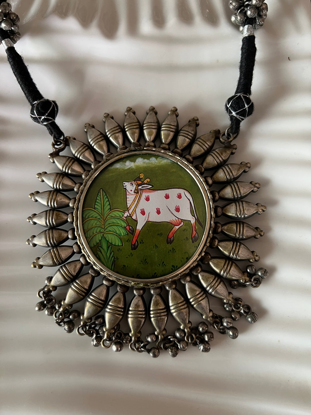 Statement Tribal Handpainted Necklace