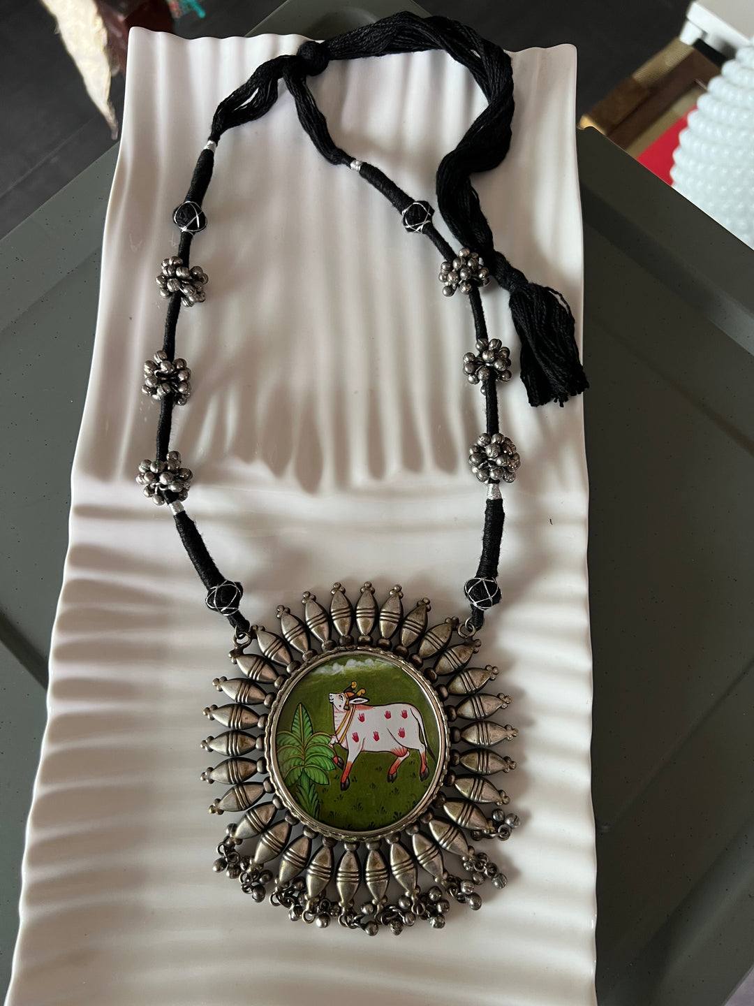 Statement Tribal Handpainted Necklace